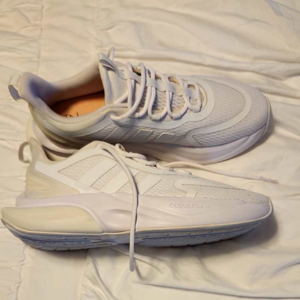 White Adidas Cloudfoam Sneakers
